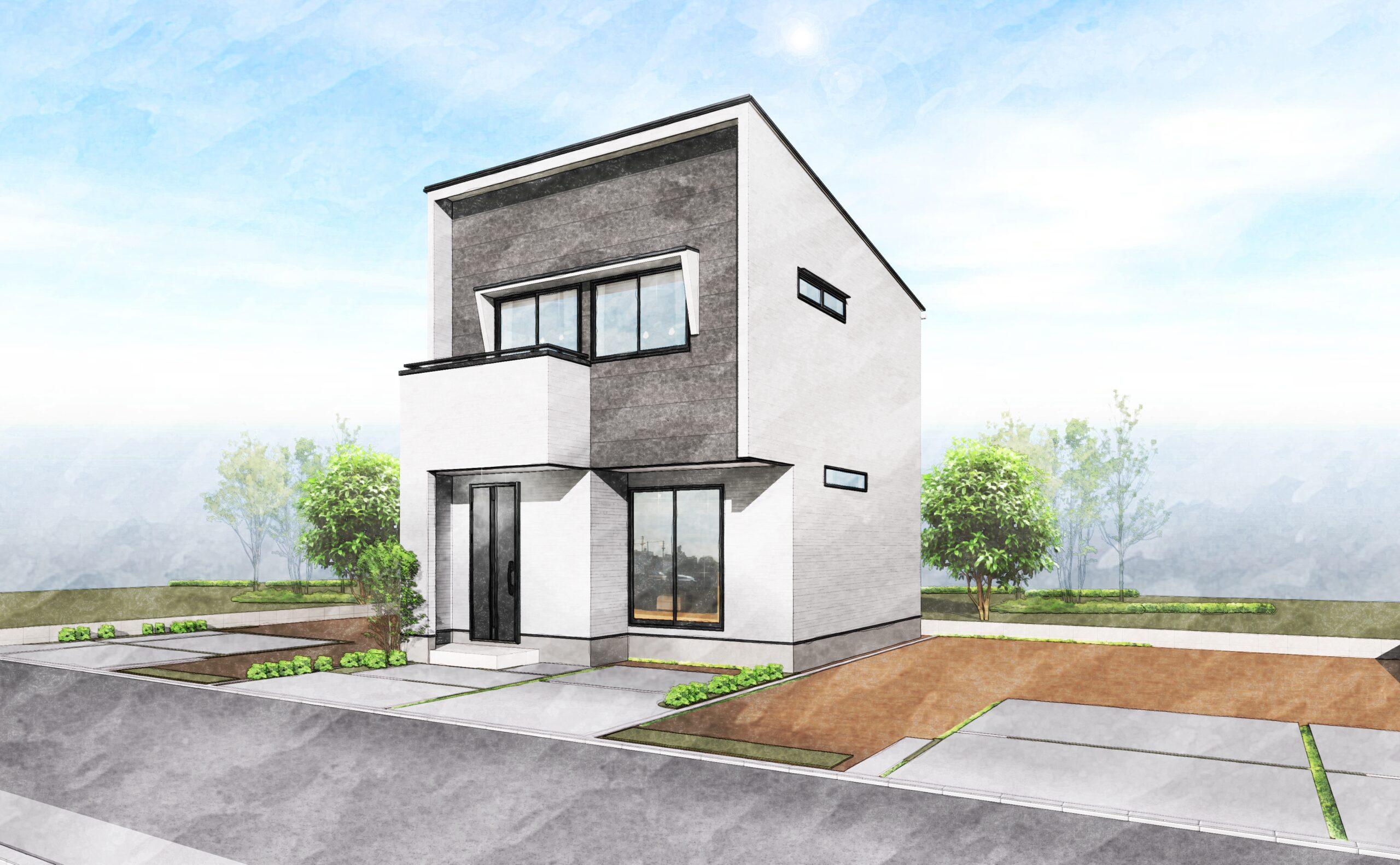 マチナカデザインハウス今7丁目外観パース