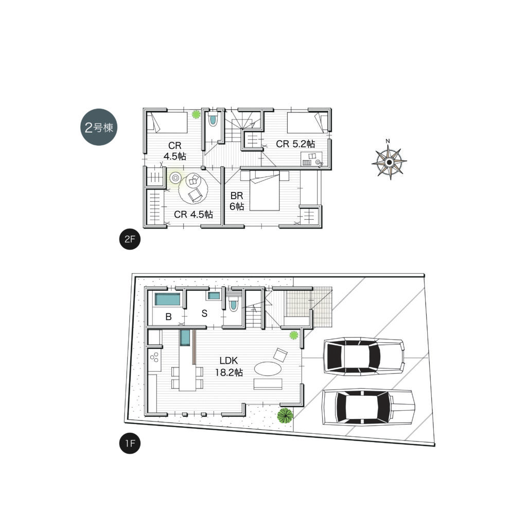 岡山市中区住吉町２丁目2号棟間取り