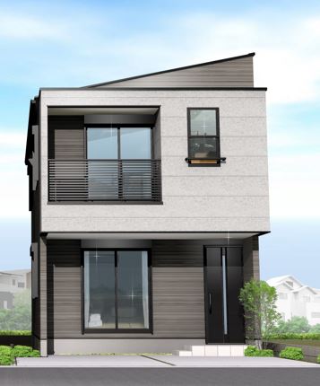 岡山市北区西古松1丁目　2号棟　4180万円　外観パース