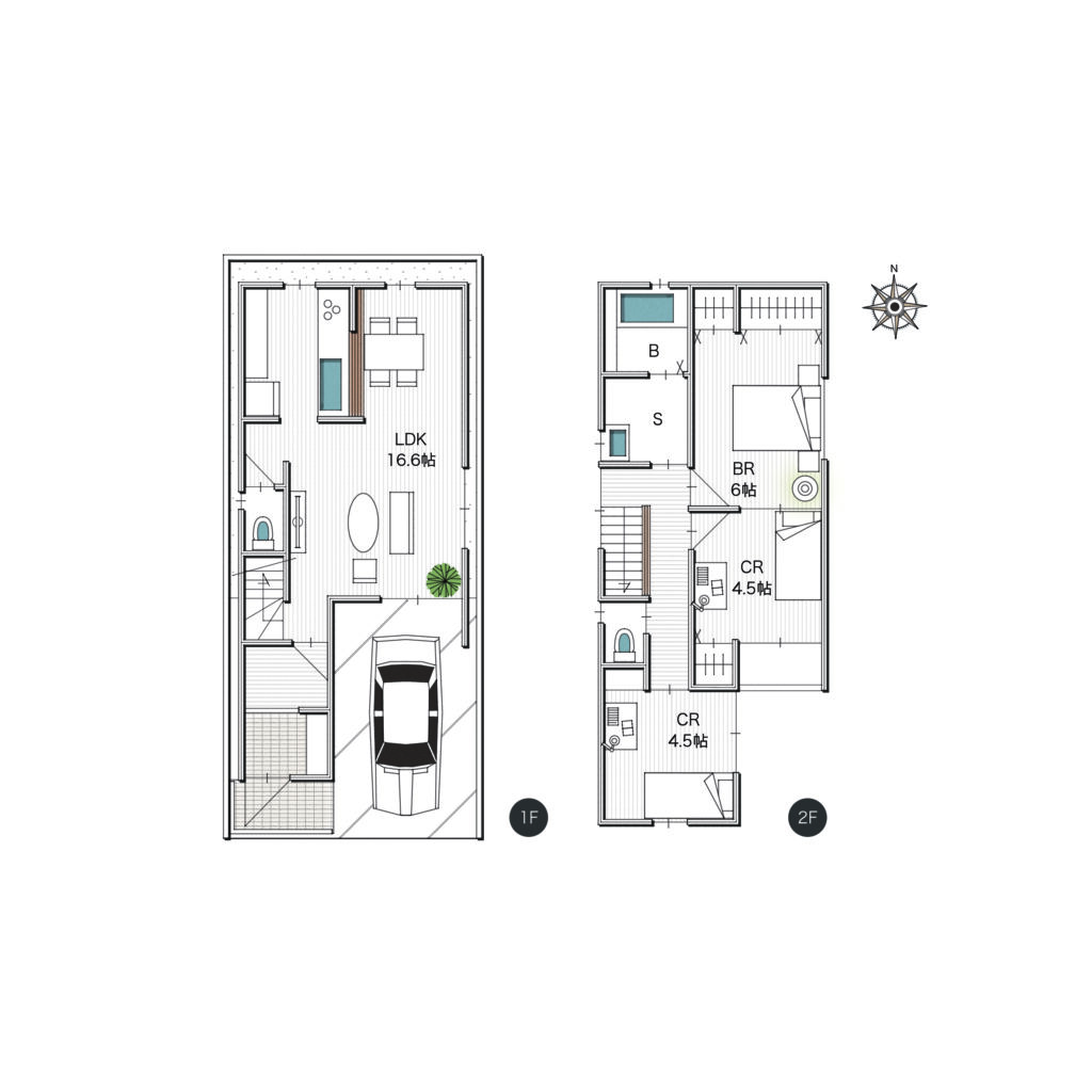 岡山市北区表町3丁目　3980万円　間取り